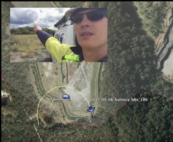 Tinyloc radio tracking salva un dron Sensefly eBee después del ataque de un águila