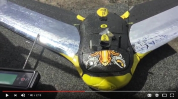 Tinyloc ràdio tracking salva un dron Sensefly eBee després de l'atac d'un àguila